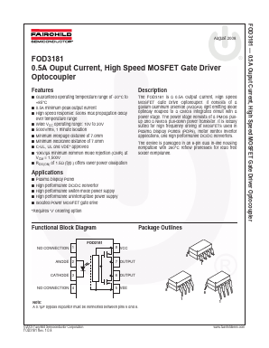 FOD3181V Datasheet PDF Fairchild Semiconductor