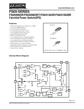 FS6S15658R-YDTU Datasheet PDF Fairchild Semiconductor