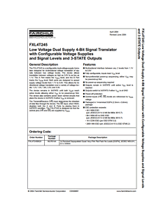 FXL4T245BQX Datasheet PDF Fairchild Semiconductor
