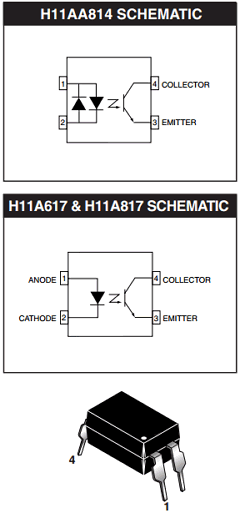 H11A817C.W Datasheet PDF Fairchild Semiconductor