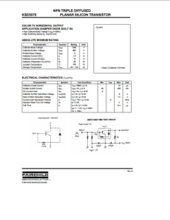 KSD5070 Datasheet PDF Fairchild Semiconductor