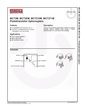 MCT210M Datasheet PDF Fairchild Semiconductor