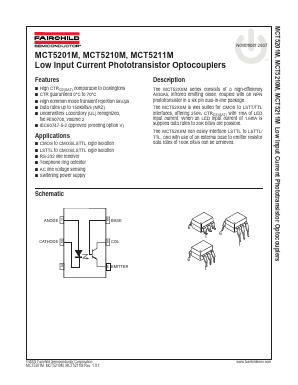 MCT5201M Datasheet PDF Fairchild Semiconductor