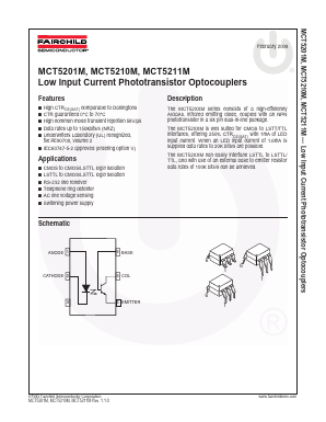 MCT5201M Datasheet PDF Fairchild Semiconductor