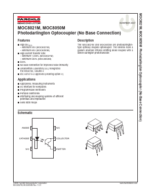 MOC8050SM Datasheet PDF Fairchild Semiconductor