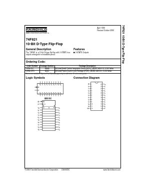 74F821 Datasheet PDF Fairchild Semiconductor