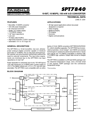 SPT7840 Datasheet PDF Fairchild Semiconductor