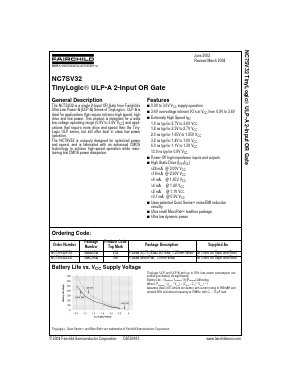 NC7SV32 Datasheet PDF Fairchild Semiconductor