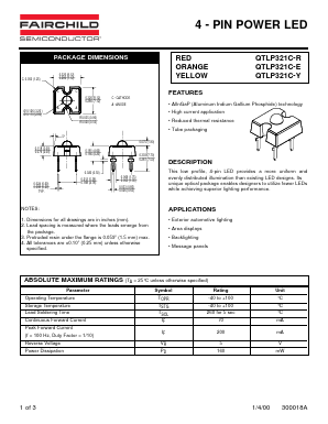 QTLP321C-Y Datasheet PDF Fairchild Semiconductor