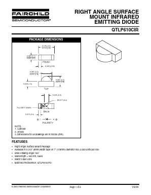 QTLP610CIR Datasheet PDF Fairchild Semiconductor
