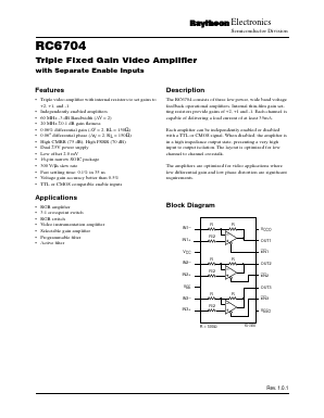 RC6704 Datasheet PDF Fairchild Semiconductor