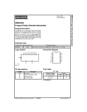 DM93S62N Datasheet PDF Fairchild Semiconductor