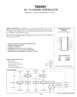 TBA990Q Datasheet PDF Fairchild Semiconductor