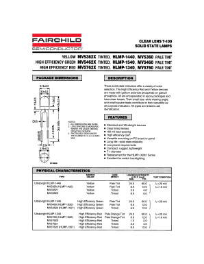 HLMP-1540 Datasheet PDF Fairchild Semiconductor