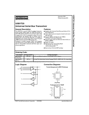 USB1T20MPX Datasheet PDF Fairchild Semiconductor
