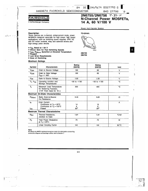 2N6755 Datasheet PDF Fairchild Semiconductor