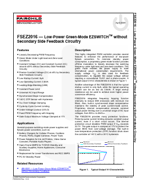 FSEZ2016NY Datasheet PDF Fairchild Semiconductor