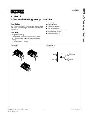 H11B815 Datasheet PDF Fairchild Semiconductor