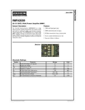 RMPA29200 Datasheet PDF Fairchild Semiconductor