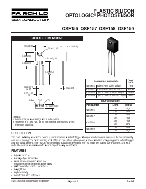 QSE159E3R0 Datasheet PDF Fairchild Semiconductor