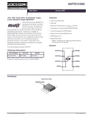 HUF76131SK8 Datasheet PDF Fairchild Semiconductor
