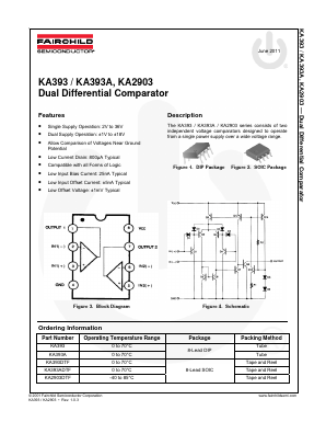 KA2903DMTF Datasheet PDF Fairchild Semiconductor