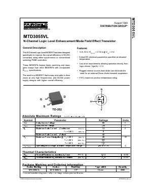 MTD3055VL Datasheet PDF Fairchild Semiconductor