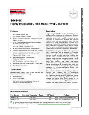 SG6846C Datasheet PDF Fairchild Semiconductor