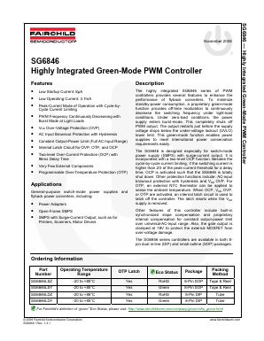 SG6846LDY Datasheet PDF Fairchild Semiconductor