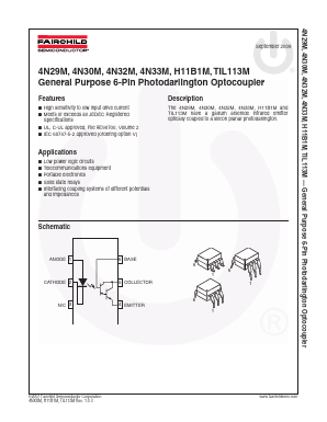 H11B1SR2M Datasheet PDF Fairchild Semiconductor
