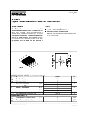 NDS9410S Datasheet PDF Fairchild Semiconductor