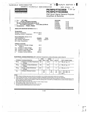 FTSO3638 Datasheet PDF Fairchild Semiconductor