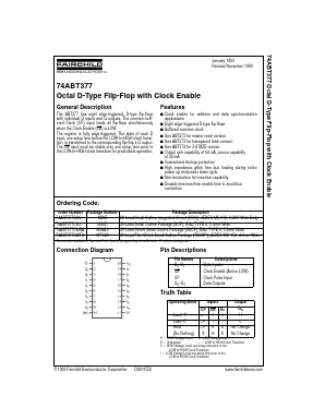 74ABT377 Datasheet PDF Fairchild Semiconductor