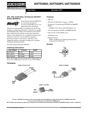 HUF75329P3 Datasheet PDF Fairchild Semiconductor