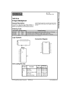 74F151ACW Datasheet PDF Fairchild Semiconductor