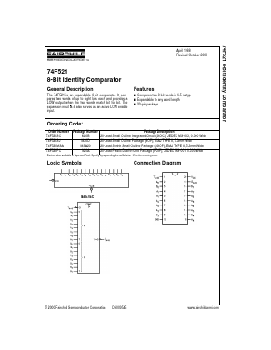 74F521 Datasheet PDF Fairchild Semiconductor