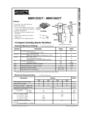 MBR1535CT_99 Datasheet PDF Fairchild Semiconductor