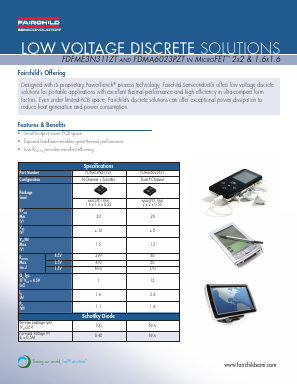 FDFME3N311ZT_ Datasheet PDF Fairchild Semiconductor