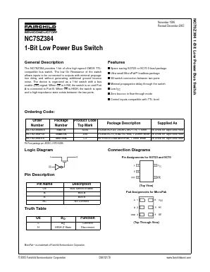 NC7SZ384L6X Datasheet PDF Fairchild Semiconductor