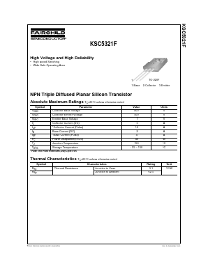 KSC5321F Datasheet PDF Fairchild Semiconductor