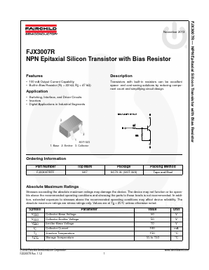 FJX3007R Datasheet PDF Fairchild Semiconductor