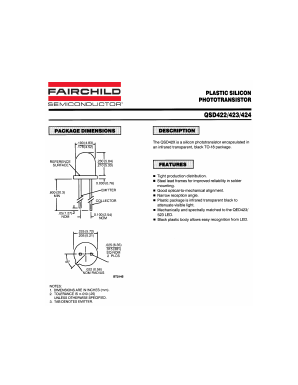 QSD422 Datasheet PDF Fairchild Semiconductor