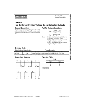 DM7407N Datasheet PDF Fairchild Semiconductor