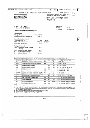 FTSO3565 Datasheet PDF Fairchild Semiconductor