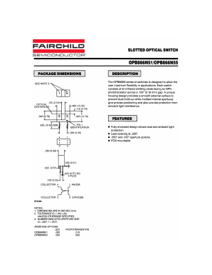 OPB866N Datasheet PDF Fairchild Semiconductor