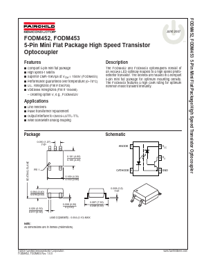 FODM452R1 Datasheet PDF Fairchild Semiconductor