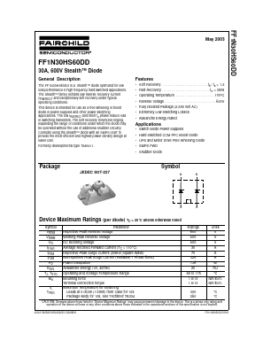 FF1N30HS60DD Datasheet PDF Fairchild Semiconductor