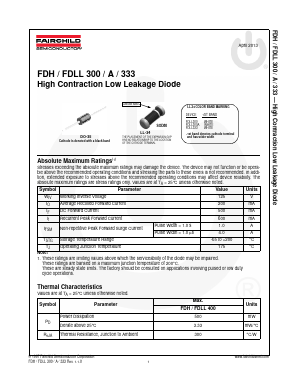 FDH300_13 Datasheet PDF Fairchild Semiconductor