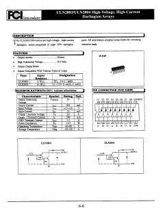 ULN2804 Datasheet PDF First Components International