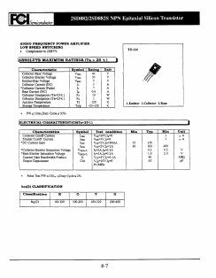 2SD882O Datasheet PDF First Components International